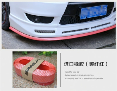 rubber strip front lip | Qapı və bamper qoruyucu zolaqlar - carbon-fiber-red-25m-one
