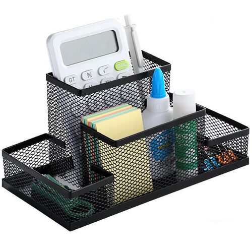 Multifunctional pen holder desktop ornaments stationery storage box office ornaments pen barrel office supplies stationery girly heart