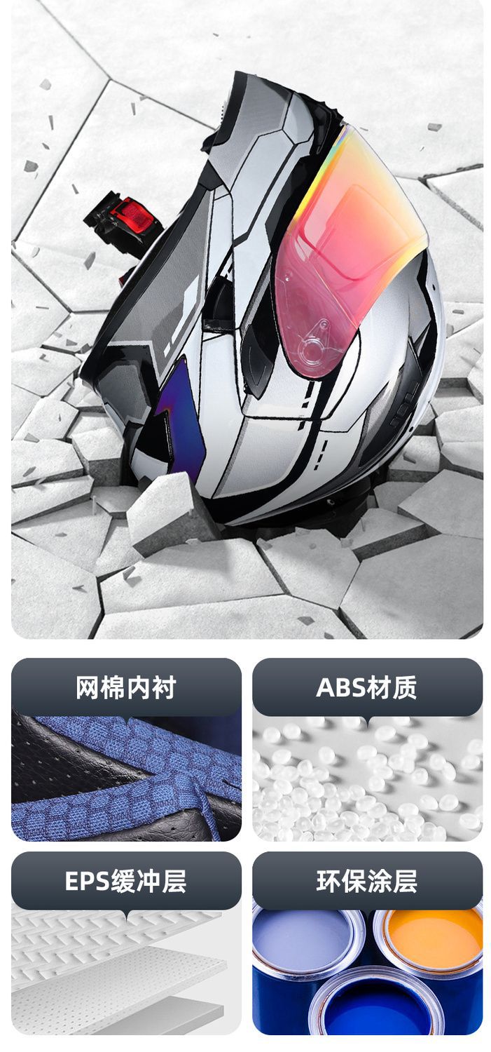 ORZ Motorcycle Helmet Bluetooth Flip Up Full/Half Helmet 3C Certified A1
