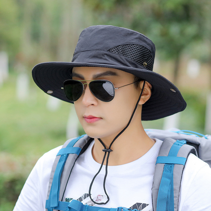 Hat Men's Summer Korean-style Fishing Hat Outdoor Sunscreen Sun Hat Youth Fisherman Hat Mountain Sun Hat All-match Trendy
