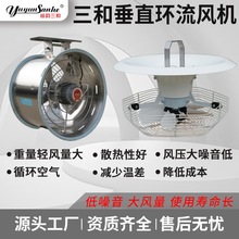 源头厂家环流风机温室大棚蔬菜低噪音散热性好混流环流循环风扇