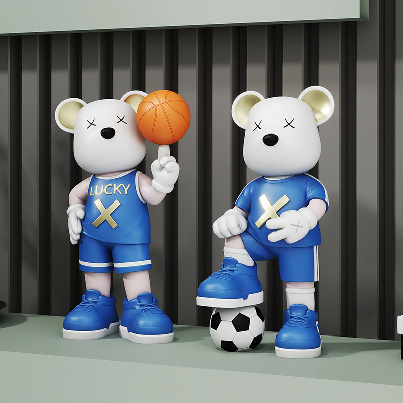 Light Luxury Violent Bear Ornaments Home Living Room Tv Cabinet Sofa Side Desk Decoration Housewarming Gift