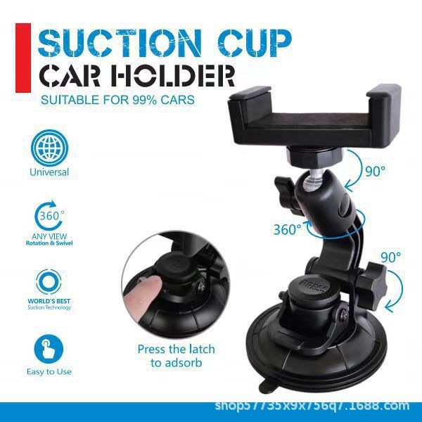 Car-mounted phone shooting stand, live streaming video fixed stand, phone car navigation stand, suction cup car selfie stand
