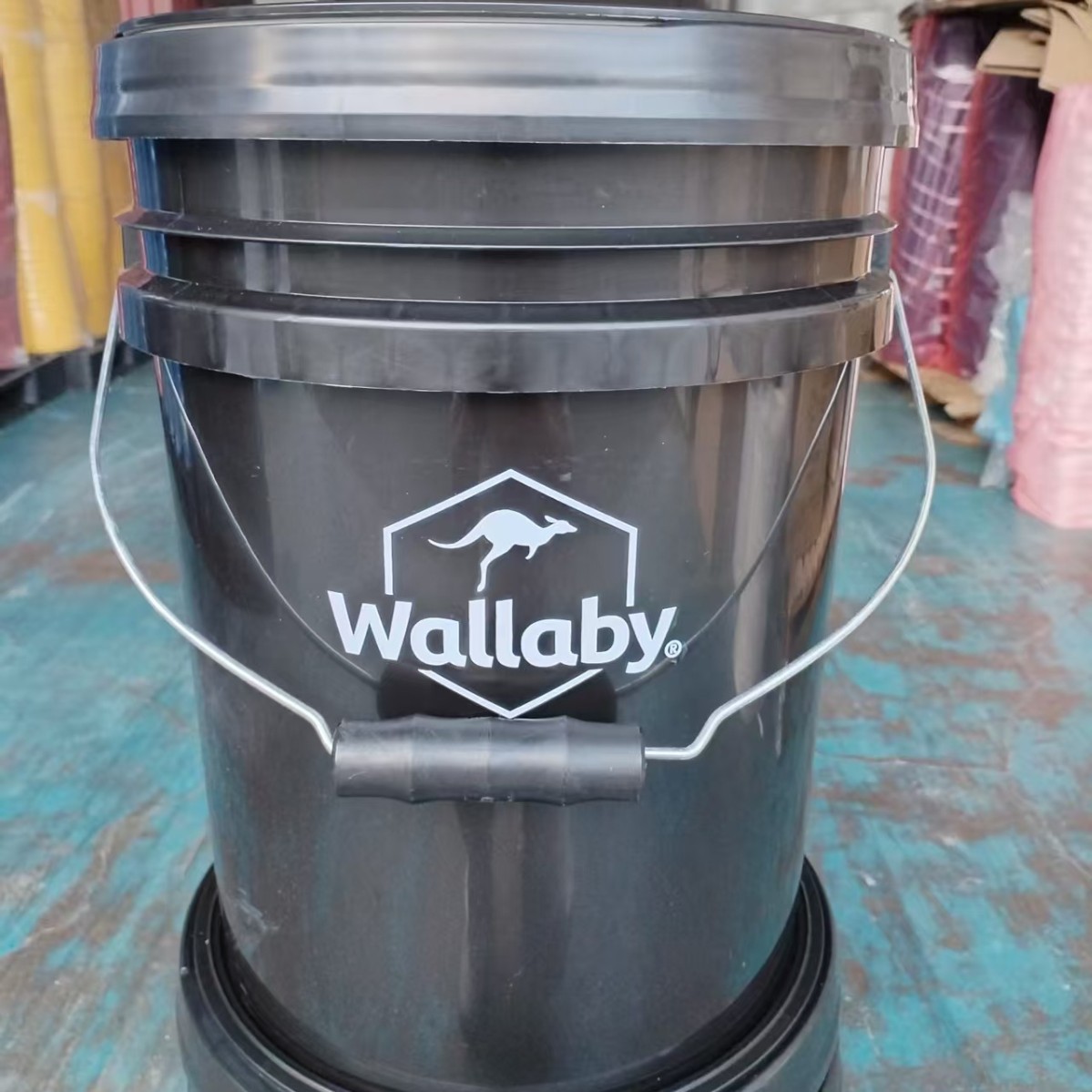 18L圆形塑料桶清洗剂桶白色黑色透明带图案库存可选3套件可发