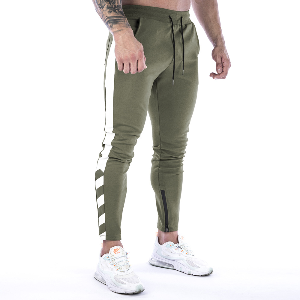Muscle Fitness Uomo Autunno e Inverno Nuovi Sport per il tempo libero Corsa Allenamento Piedi Pantaloni_voghion.com