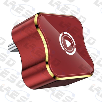 Cross-Border Two-In-One Wireless Car Adapter Smart Car-Machine Connectivity Box Android Autocarplay Box (Simsiz CarPlay və Android Auto) - q1bf-t-c-head-red-white-label-metal-glass-wireless-carplay-android-auto-2-in-1-adapter-exclusively-for-overseas-systems