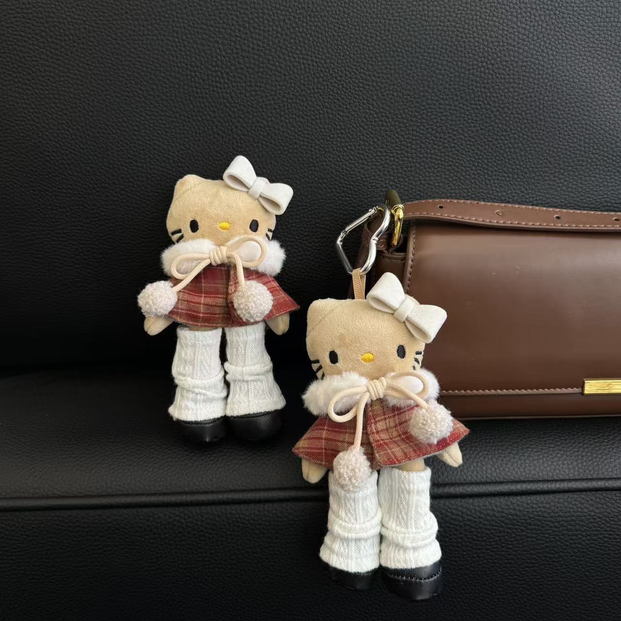 新品可爱いロングレギンスキティぬいぐるみスカートきせかえ人形ドレスins风人形饰りリュックサックキーホルダー