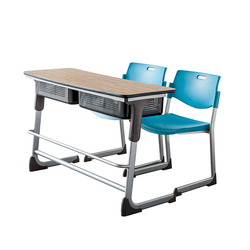 Mesa y silla individual para estudiantes (primaria/secundaria), altura ajustable con tubo, fabricante para escuelas o centros de tutoría image 26