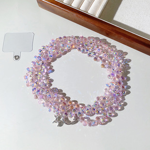 Long mobile phone chain can be slung hand-made flash strap pendant high-grade lanyard sense durable clip phone rope