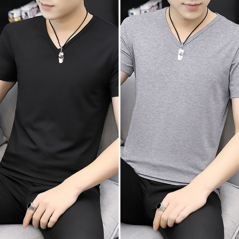 2件】モーダル男性アイス半袖tシャツ夏ファッション男性服ビッグサイズ氷感速乾上服男|undefined