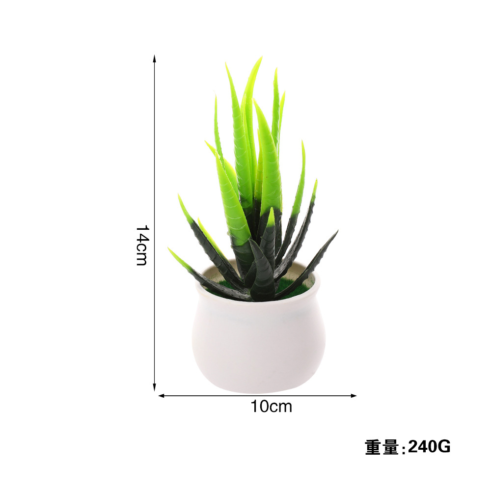 Plantas verdes de imitación decoración de maceta flores de imitación plástico de imitación de plantas verdes de imitación combinación decoración flores falsas image 5