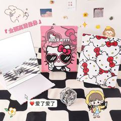 ins网红Kitty可爱化妆镜便携式可折叠镜子台式桌面大号高清学生镜
