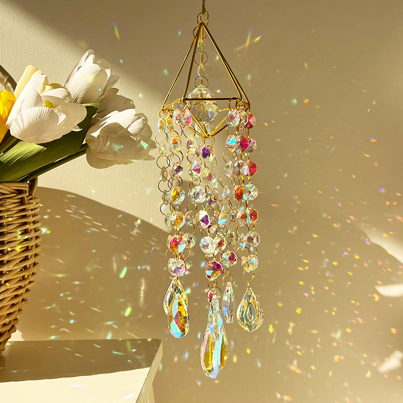 Atrapasueños arcoíris de cristal para ventanas decoración_voghion.com