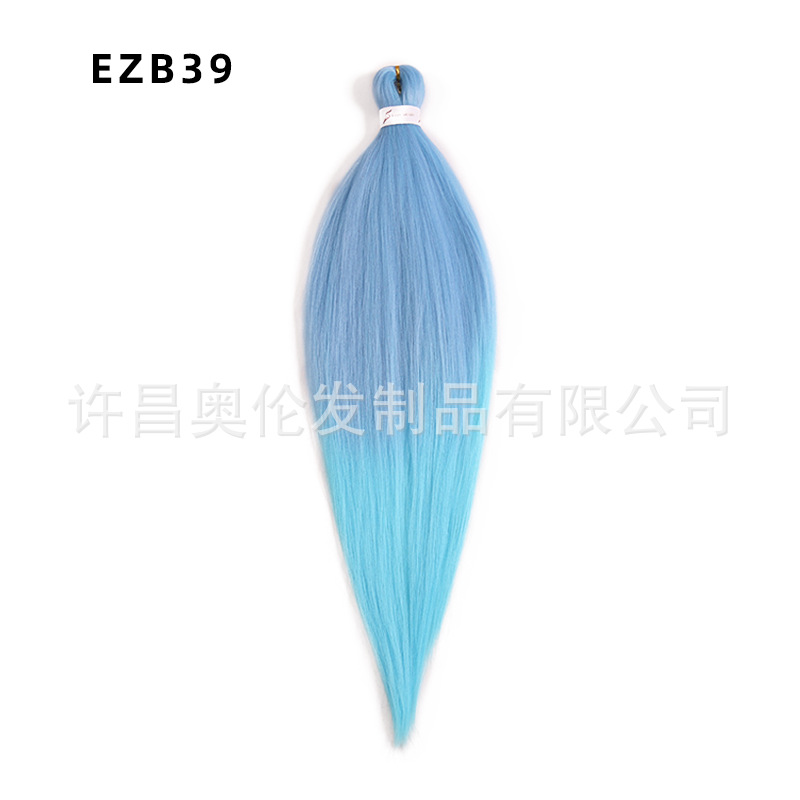 EZ peluca floja suave de fibra química africana 26 pulgadas 90 gramos de PVC bicolor ignífugo seda de baja temperatura gran trenza