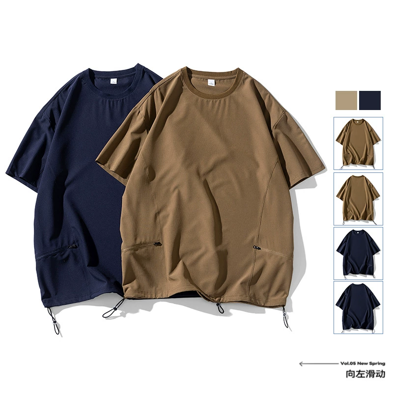 Горный карман на открытом воздухе карман футболка с короткими рукавами для мужчин летом