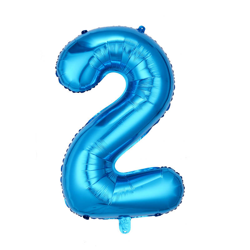 Globo digital de 42 pulgadas decoración de la fiesta de cumpleaños globo de helio flotante vacío Versión americana cuerpo delgado globo de aluminio digital grande de 40 pulgadas