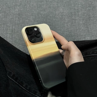 ins风艺术沙漠落日适用iPhone15promax手机壳苹果14pro/13抽象小