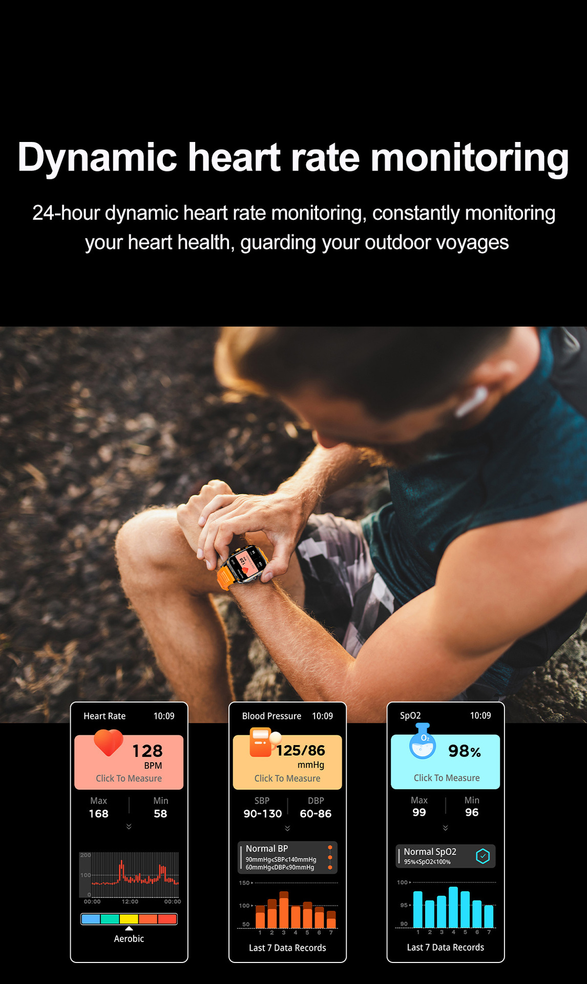 Smartwatch outdoor con chiamata bluetooth e cardiofrequenzimetro_voghion.com