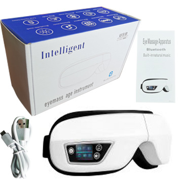 Sueño masajeador de ojos instrumento de sueño inteligente presión de aire protector de ojos voz inteligente memoria grande que fluye agua canción de pájaro