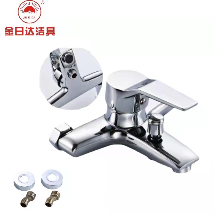 Triple into the wall faucet bathtub faucet mixing valve IELTS triple shower faucet hot and cold bathroom bathroom
