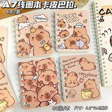 A7线圈本随身记作业本小本子小号携带便携小学生高颜值口袋笔记本