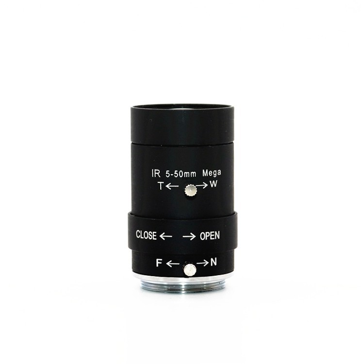 高清CCD监控摄像头镜头5-50MM手动光圈可调焦工业视觉相机检测头