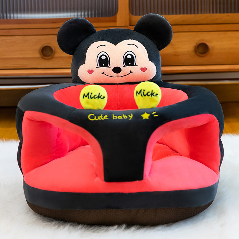 Asiento de estudio anti-rollback para bebés sin lesiones de columna vertebral para bebés pequeños sofá juguetes de peluche de dibujos animados muñeca asiento de muñeca lote