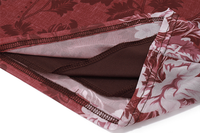 Summer Women Clothing Retro Printed High Grade Strap Dress Evening Dress