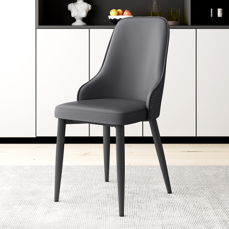 silla de comedor simple moderna sala de estar mesa de comedor silla taburete de hotel respaldo grueso silla de seda