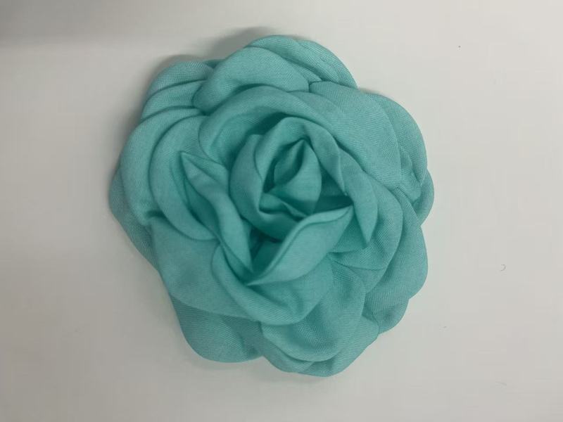 Caro同款烤边布艺花朵9cm立体烧边花朵diy发饰鞋帽胸花饰品配件|undefined