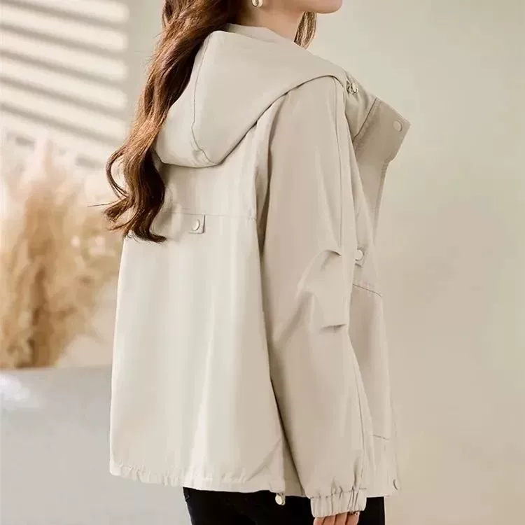 Осенняя куртка, дизайнерский trench coat, для подростков, тренд сезона, свободный крой