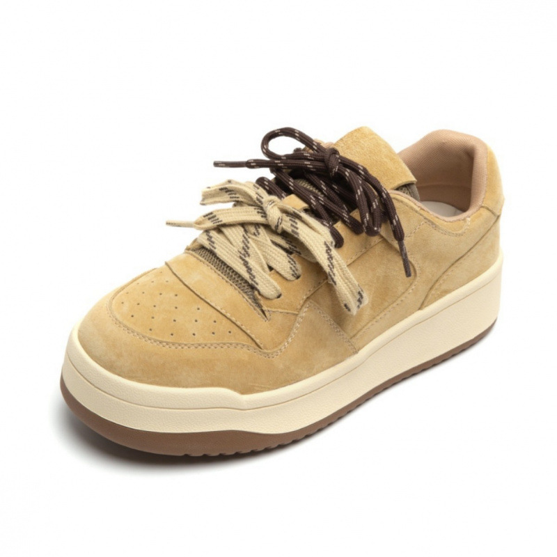 노란색 최상층 돼지 가죽