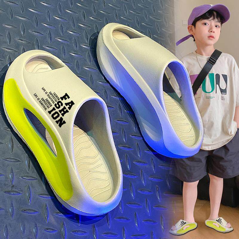 Children's Slippers for Boys 2026 New Summer Style Outdoor Wear Indoor Non-Slip Anti-Odor Sports Casual Wear-Resistant Cool Slippers for Men