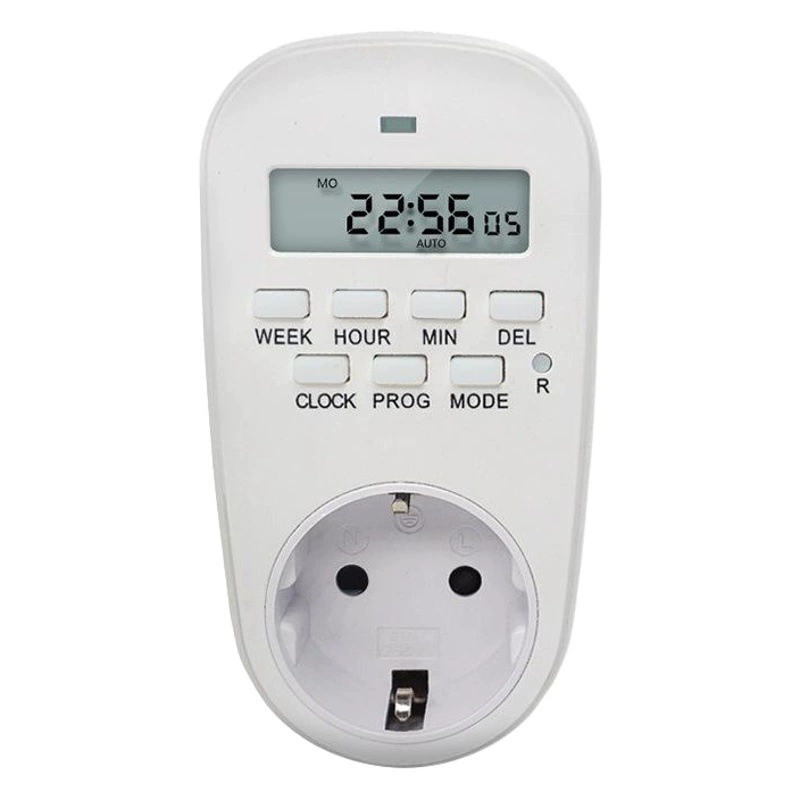 Испытательный образец контроллера времени переключателя внешней торговли Smart Socket Немецкий стандарт электронного переключателя времени огнестойкая розетка