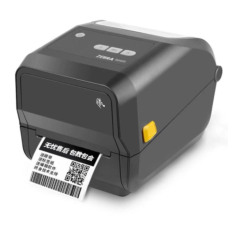 Принтер этикеток с самоклеящимися QR-кодами ZEBRA ZD420T/ZD421T, термопечать, боковая лента для электронных этикеток