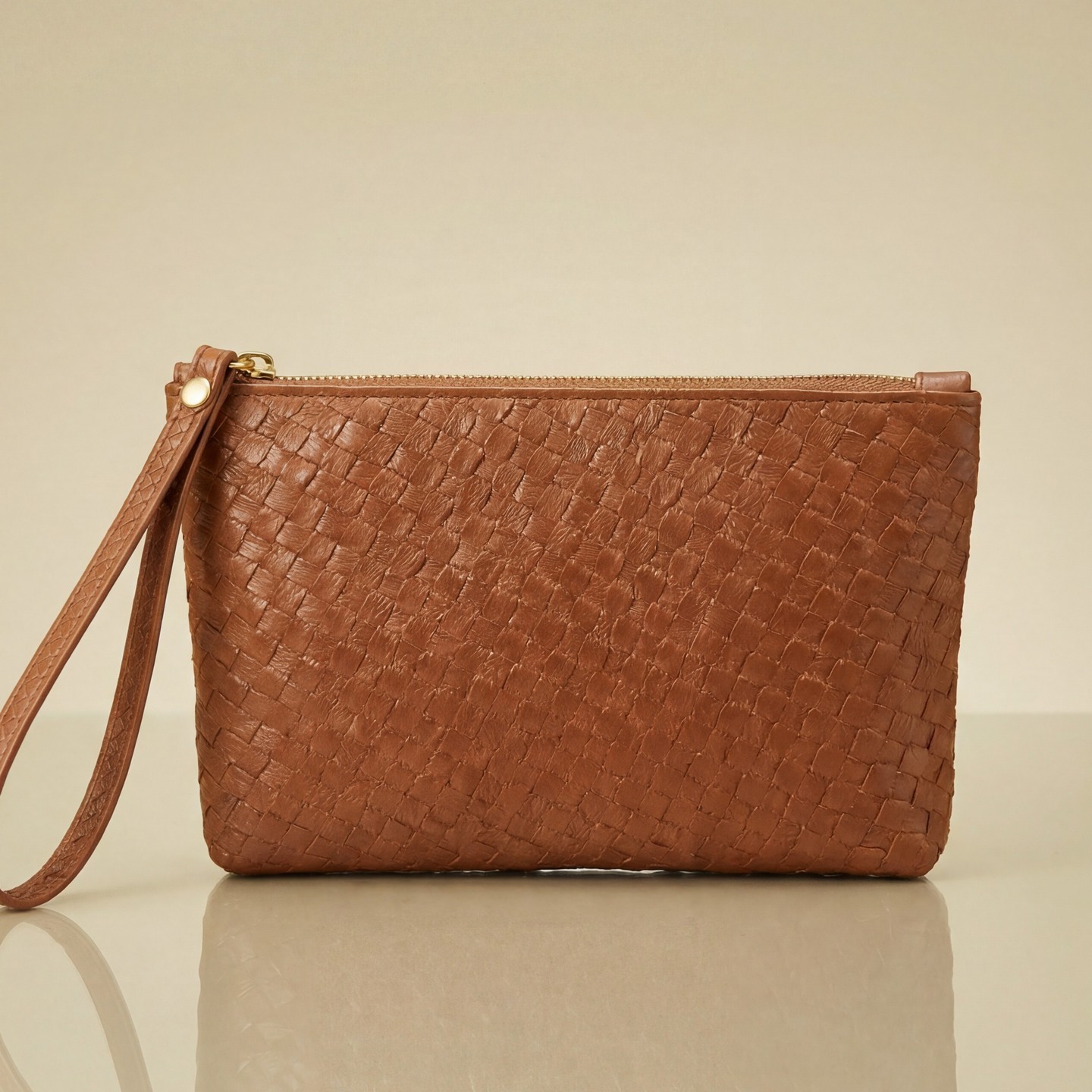 2026 nueva tendencia tejida bolso de mano blando color sólido bolso de mano de alta sensación bolso de teléfono móvil sobre de almacenamiento bolso pequeño