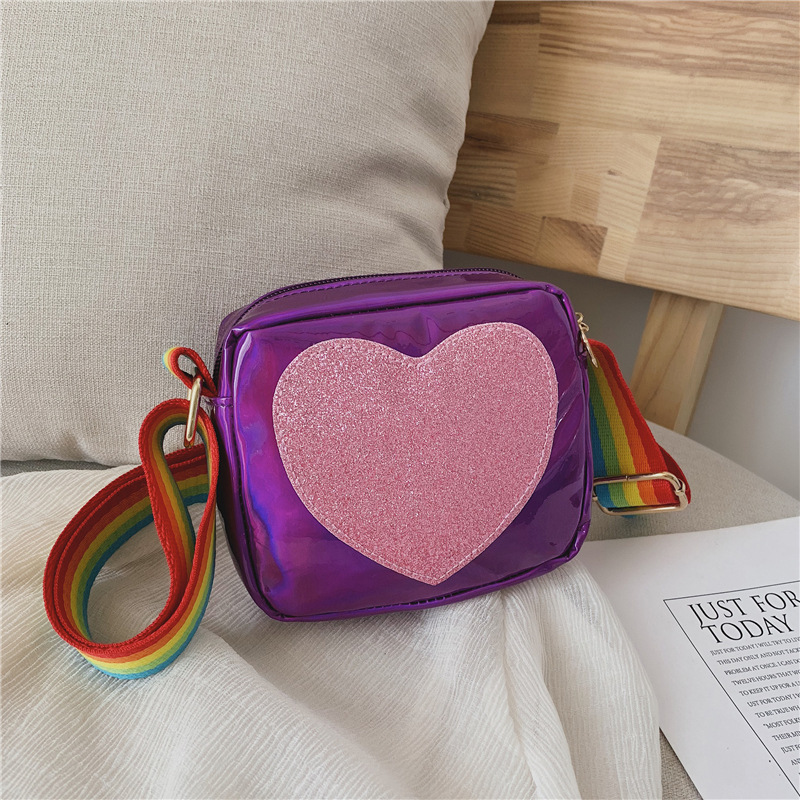 Bolso para niños nuevo láser con lentejuelas estilo coreano bolso de hombro para niños bolso simple para niñas de todo fósforo bolso de hombro para niños