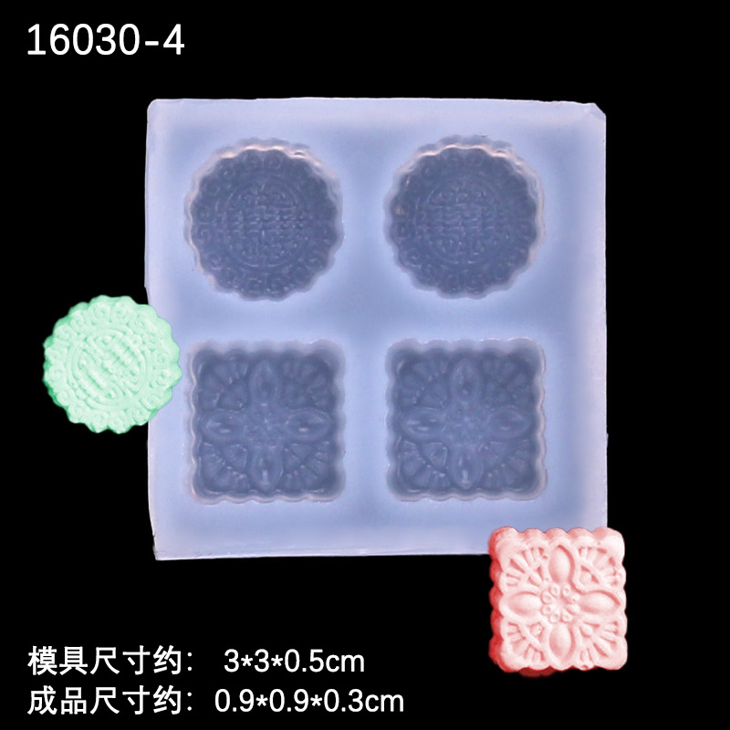 Mini oreo galleta cuerno huevo pastel galleta modelado DIY arcilla alimentos y jugar silicona molde arcilla Decoración