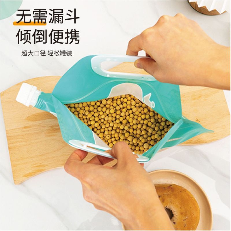 穀物保存袋、防湿防虫米袋、厚みのあるポータブル手持ち米バケツ 3kg 5kg 5kg 密封袋|undefined