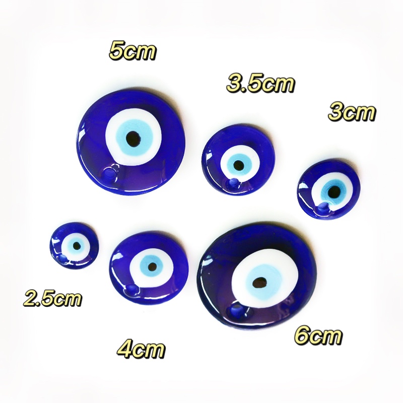 琉璃蓝眼睛配件批发土耳其民族风饰品恶魔之眼挂件钥匙扣项链吊坠