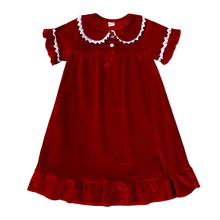 WŮͯzqBȹ2025QA girl's velvet Christmas dress