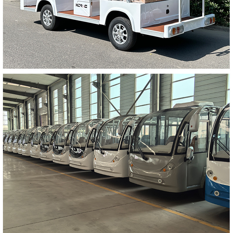 Xinda Road Park Community Factory Winery Electric Shuttle Bus Convertible 11-Seat Scenic Area Tourist Vehicle