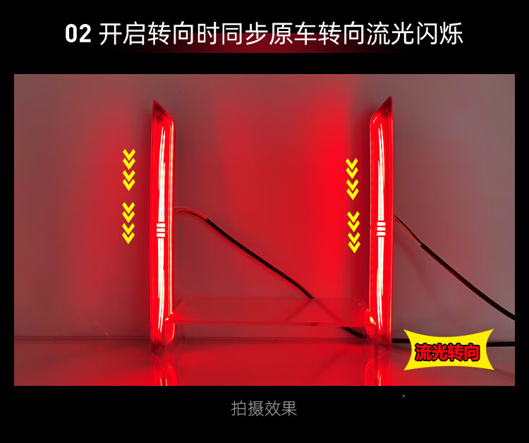Suitable for 23-26 Models of Bmw 3 Series Modified Led Rear Bumper Lights, Special Rear Bumper Decorative Lights for the 3 Series, Brake Tail Lights