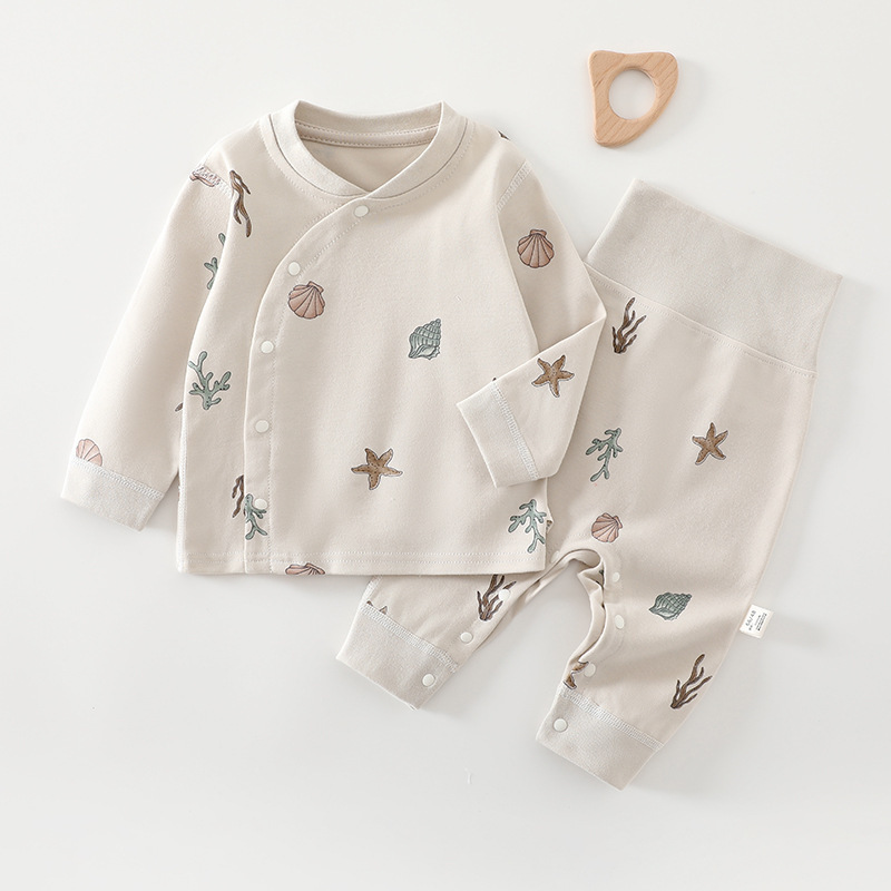 新生児下着セット、秋服、長袖長ズボン、純綿ボトムス、秋服、長ズボン|undefined