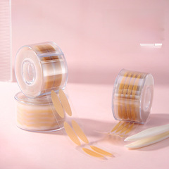 LMLTOP Roll-Type Double Eyelid Stickers, 300-Pair Pack, Lace-Enhanced, Widened Crescent-Shaped Beauty Eye Strips, Model SY650