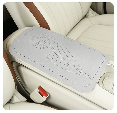 armrest cushion, double-sided Nappa: Armrest box pad - high-end-gray