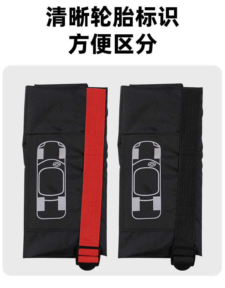 Cross-Border Hot-Selling 190t Polyester Taffeta Tire Cover Car Spare Tire Cover Snow Tire Storage Bag Wheel Cover Protective Cover