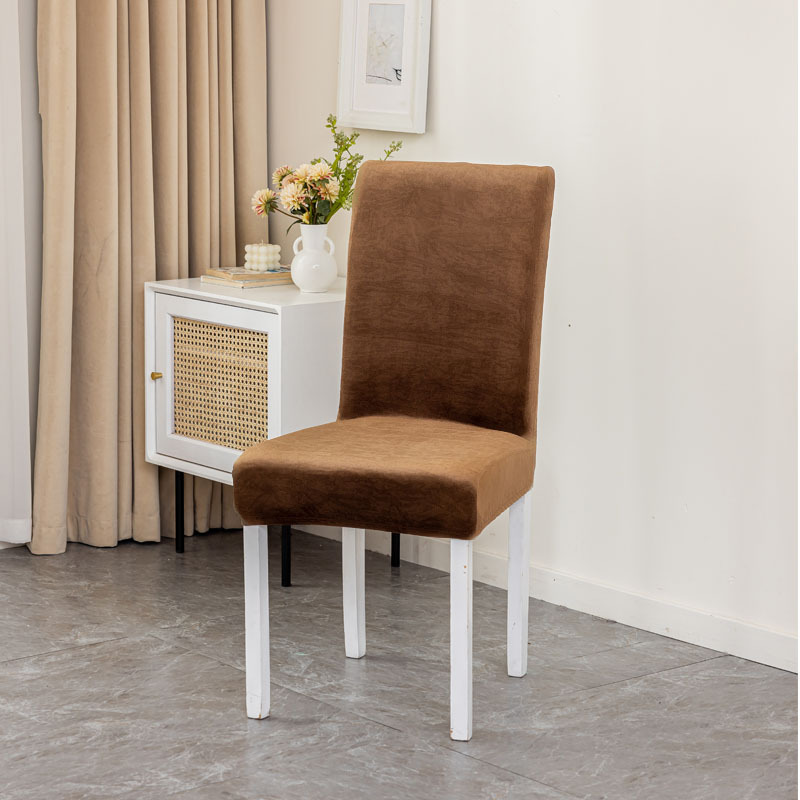 Nuevo producto Silver Fox Velvet Swan Franela Elástico Hogar Hotel Silla ParsonsChair Funda para silla de conferencia Funda para silla