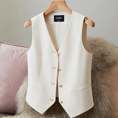 2025秋季常规款女马甲新款西服无袖坎肩马甲外搭轻薄女士薄款马夹