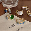 Design advanced fashionable Japanese brand ring, trend of season, high-quality style, light luxury style, European style